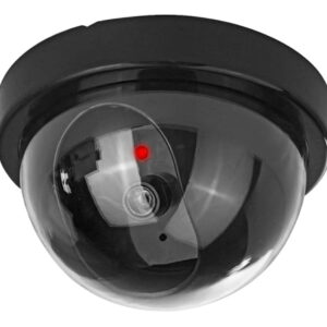 Crna lažna kamera s LED kupolom