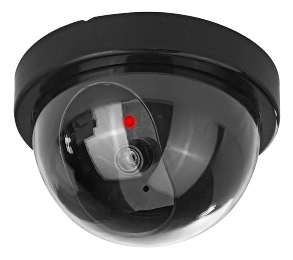 Crna lažna kamera s LED kupolom